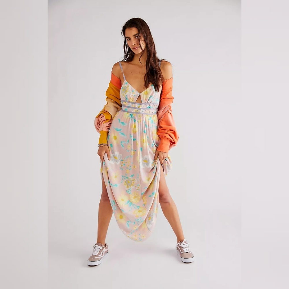 NWT Free People Wisteria Maxi Dress